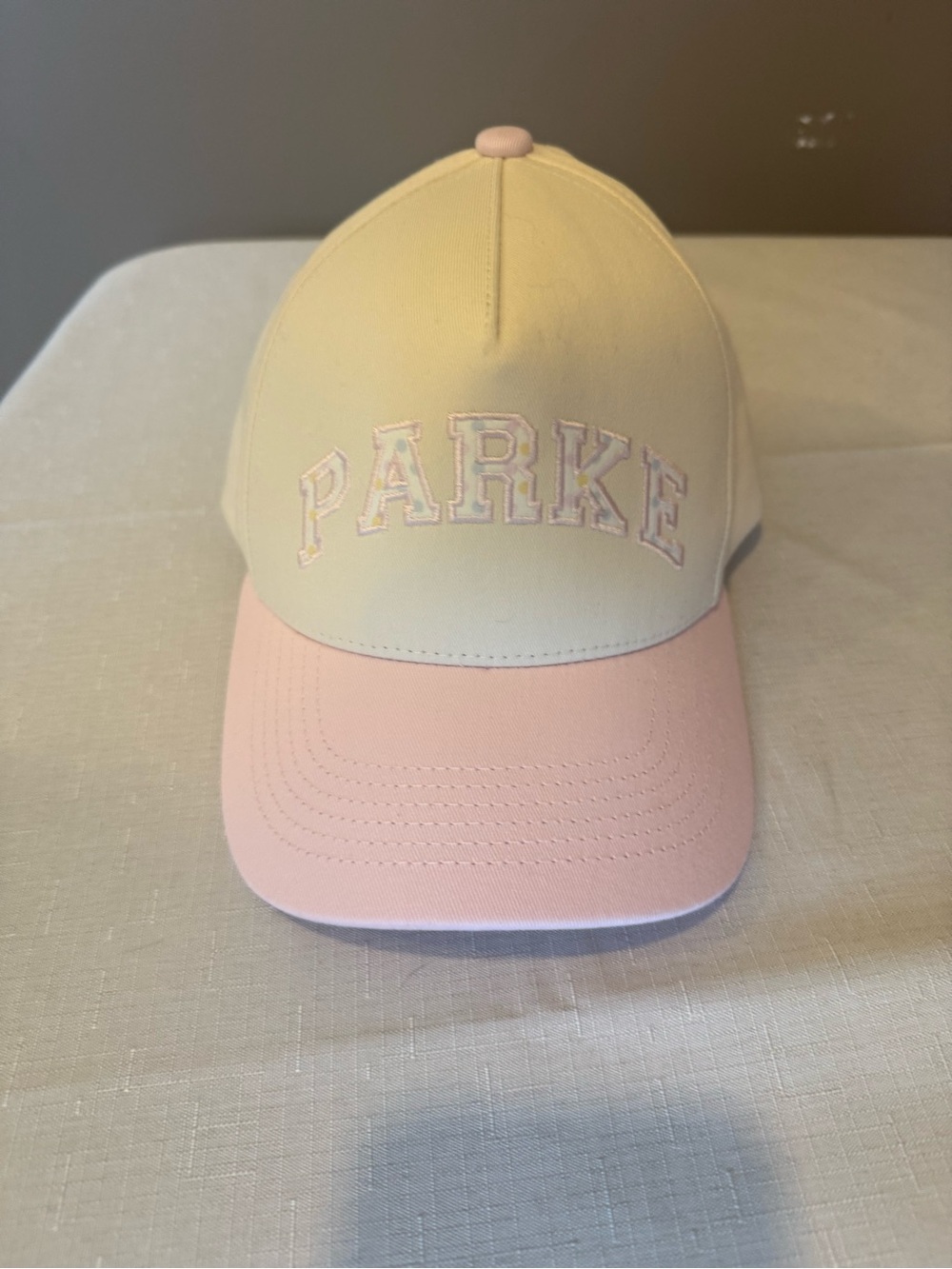 PARKE Funfetti Embroidered Two-Tone Baseball Cap - NWOT